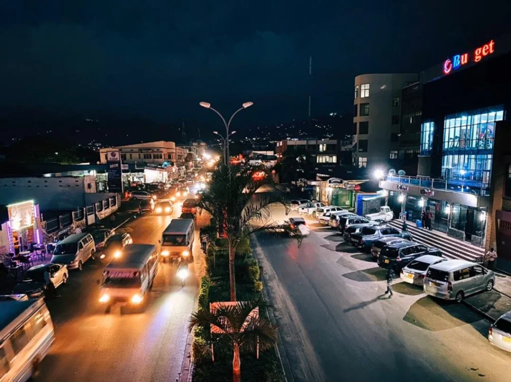solar-powered streetlights in Bujumbura