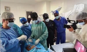 patient saved from amputation in Sierra Leone