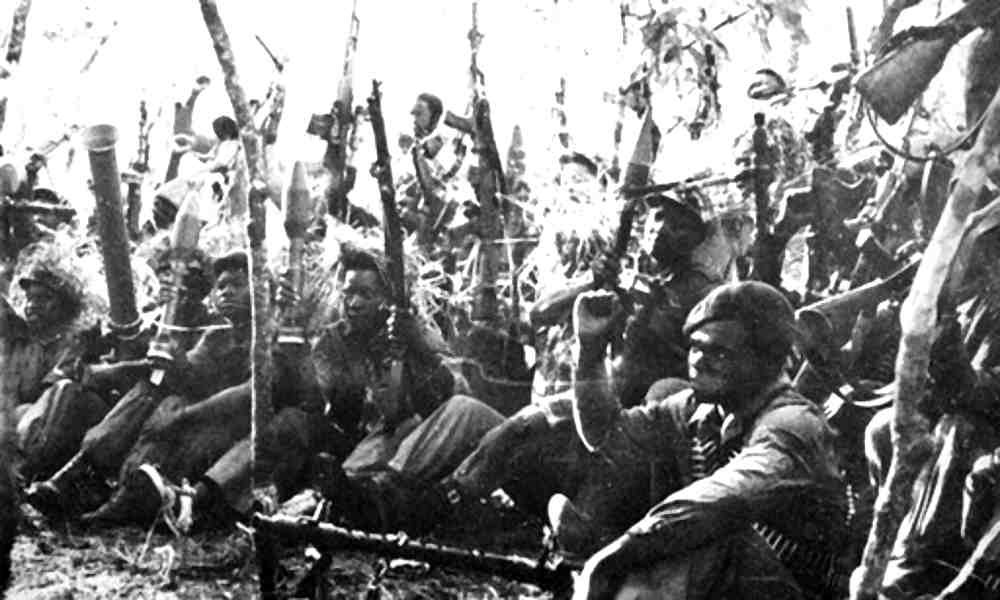 Zimbabwean fighters during liberation war