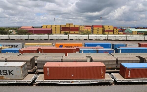 containers at the Nairobi station