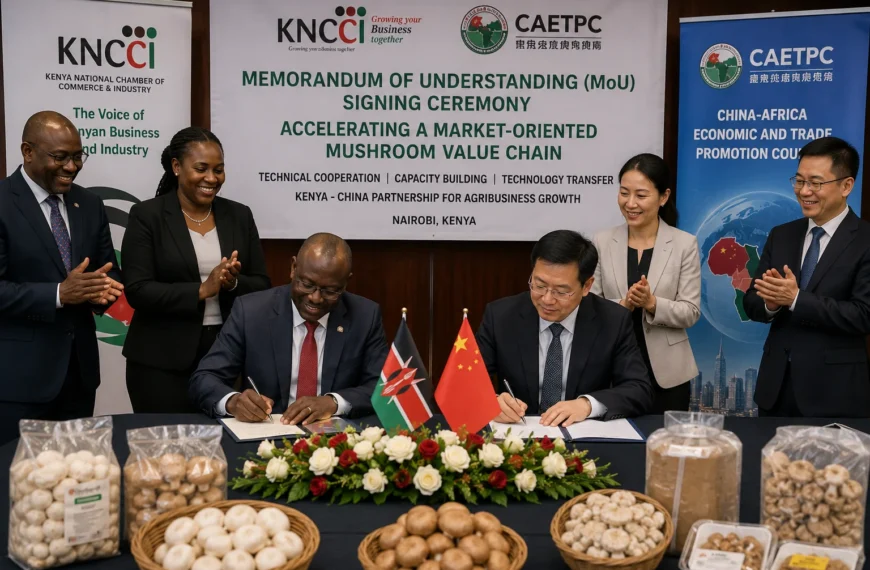 Kenyan trade body partners with Chinese institution to boost mushroom value chain