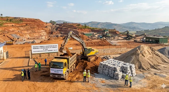 Rwanda's Mining and Quarrying Sector Rebounds Strongly with 20% Growth in Q1 2026