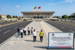 rehabilitation of the esplanade of the Congress Palace in Cotonou