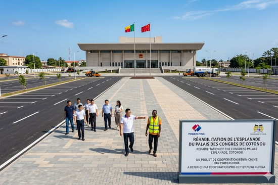 rehabilitation of the esplanade of the Congress Palace in Cotonou