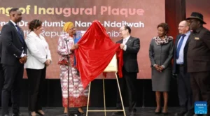 Namibian president inaugurates Chinese-built science exhibition hall