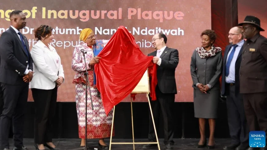 Namibian president inaugurates Chinese-built science exhibition hall