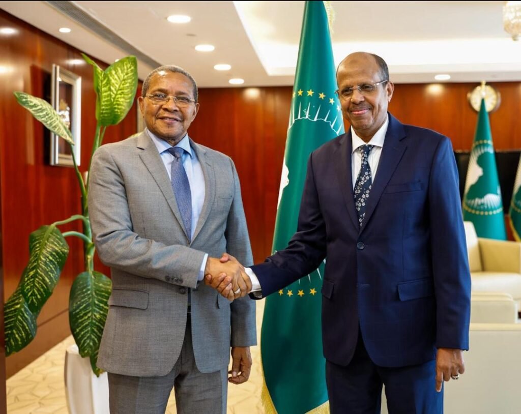 H.E. Mahmoud Ali Youssouf, met with H.E. Jakaya Kikwete