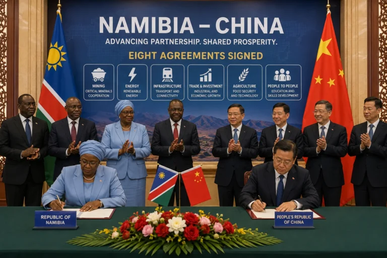 Namibia and China Sign Eight Agreements, Expanding Partnership in Mining, Energy and Infrastructure
