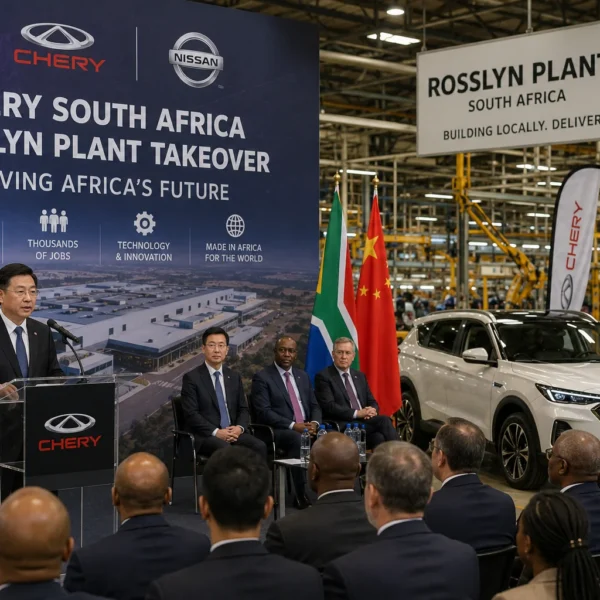 Chery takes over Nissan's former vehicle manufacturing plant in Rosslyn