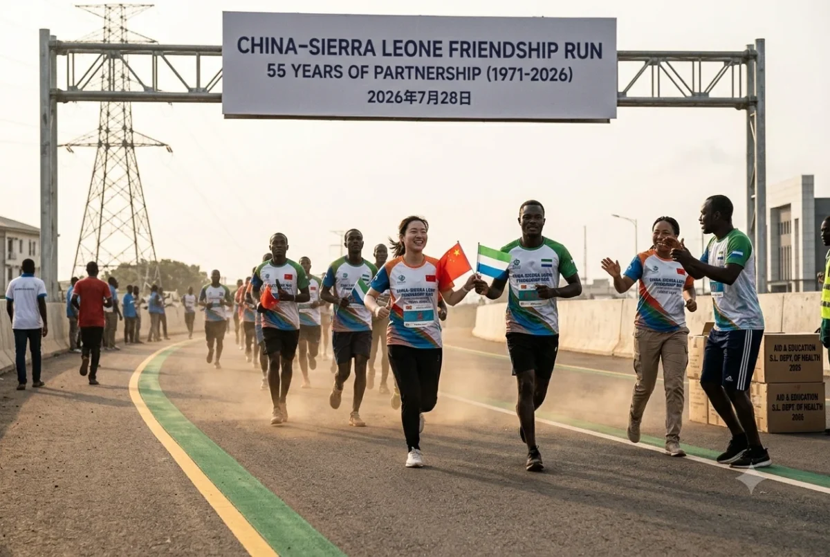 China and Sierra Leone Celebrate 55 Years of Diplomatic Relations with Friendship Run