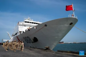 Chinese navy hospital ship arrives in Mauritania for medical mission