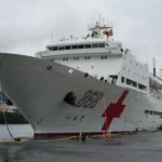 Chinese navy hospital ship in Senegal